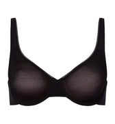 Smooth Illusion Semi-Transaprent Tulle Underwire Bra | Black 70843-019